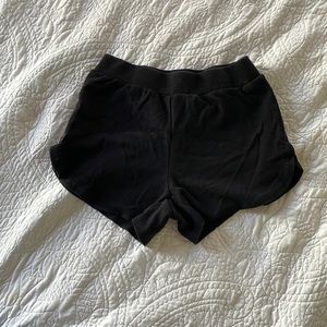 Black identity alphalete shorts